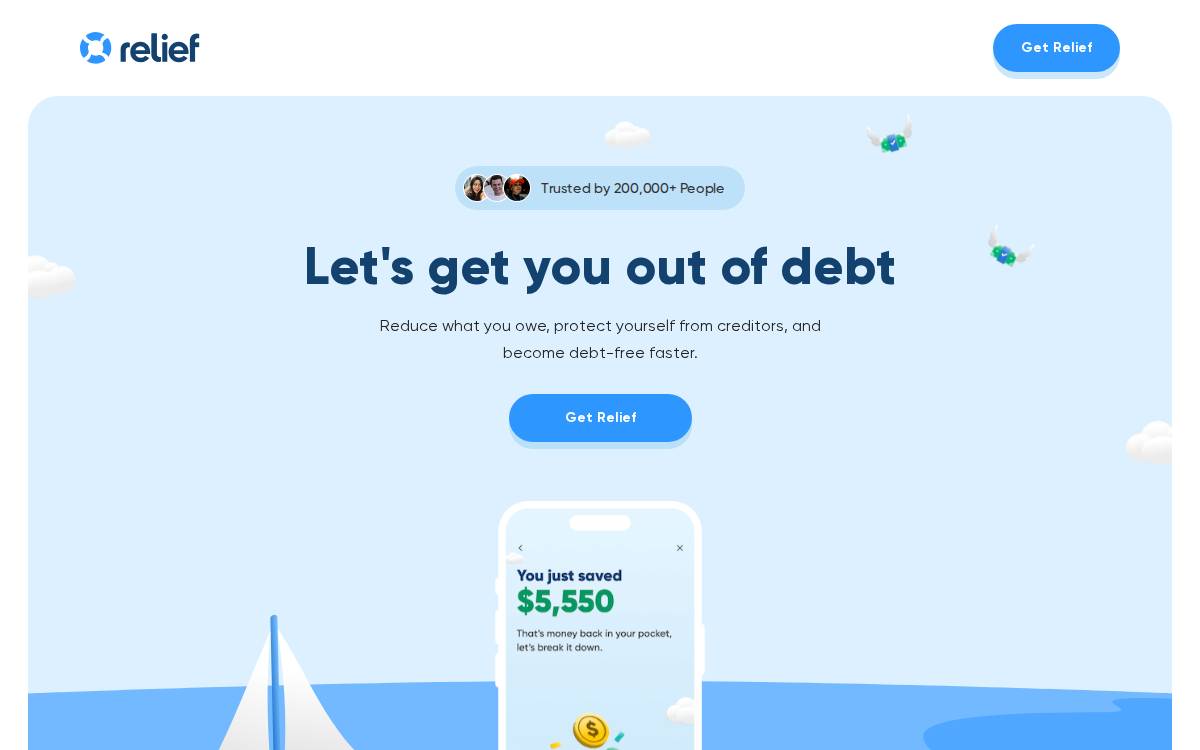 Relief website preview