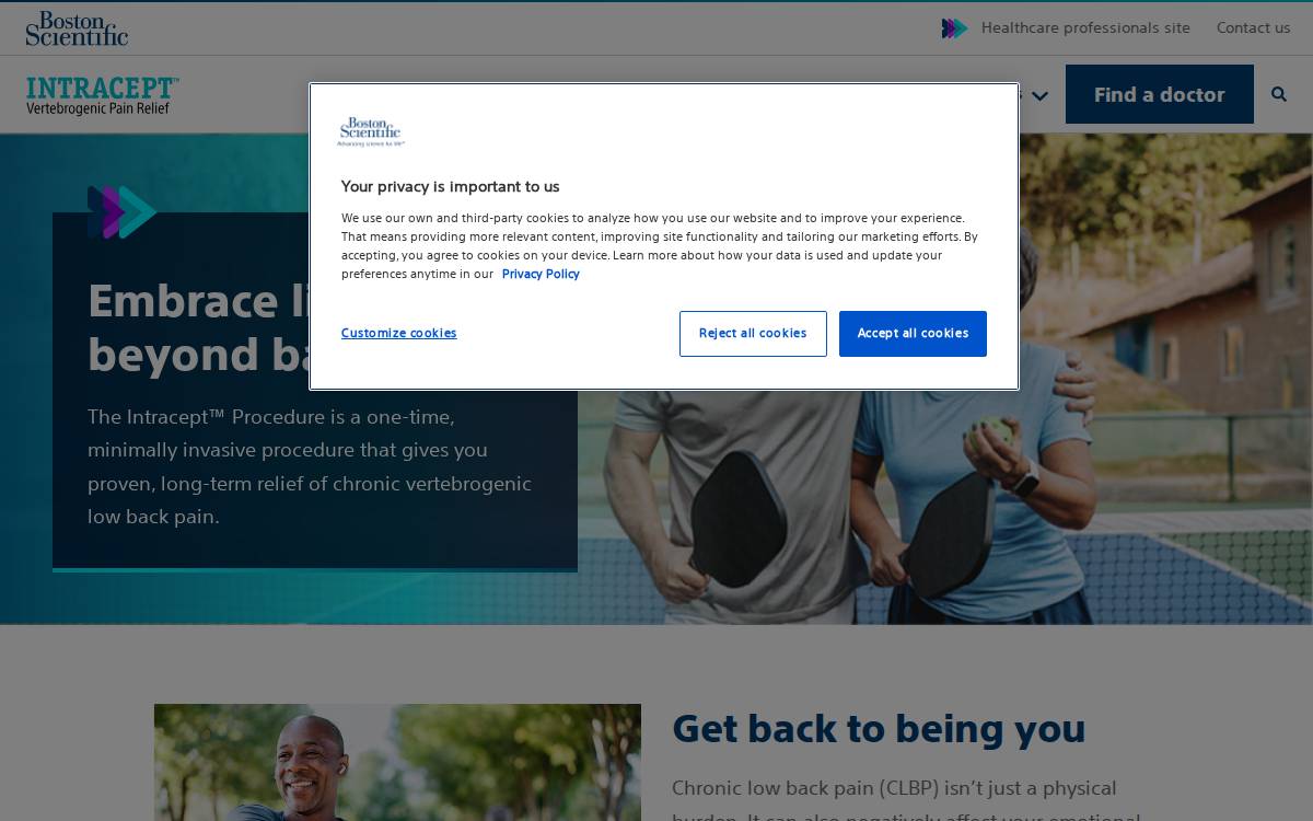 Relievant Medsystems website preview