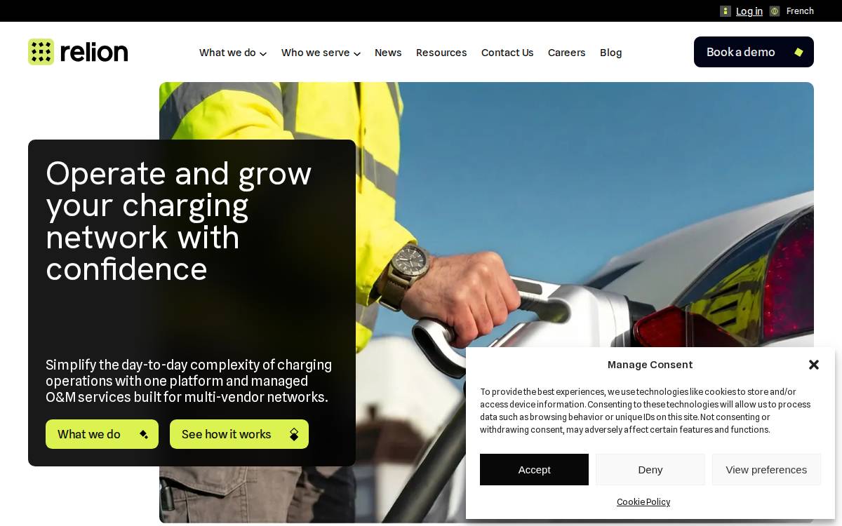 ReliON website preview