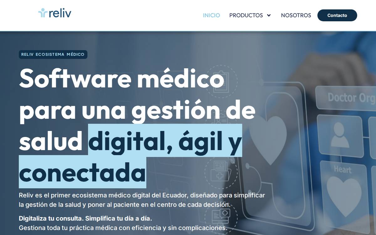 Reliv website preview