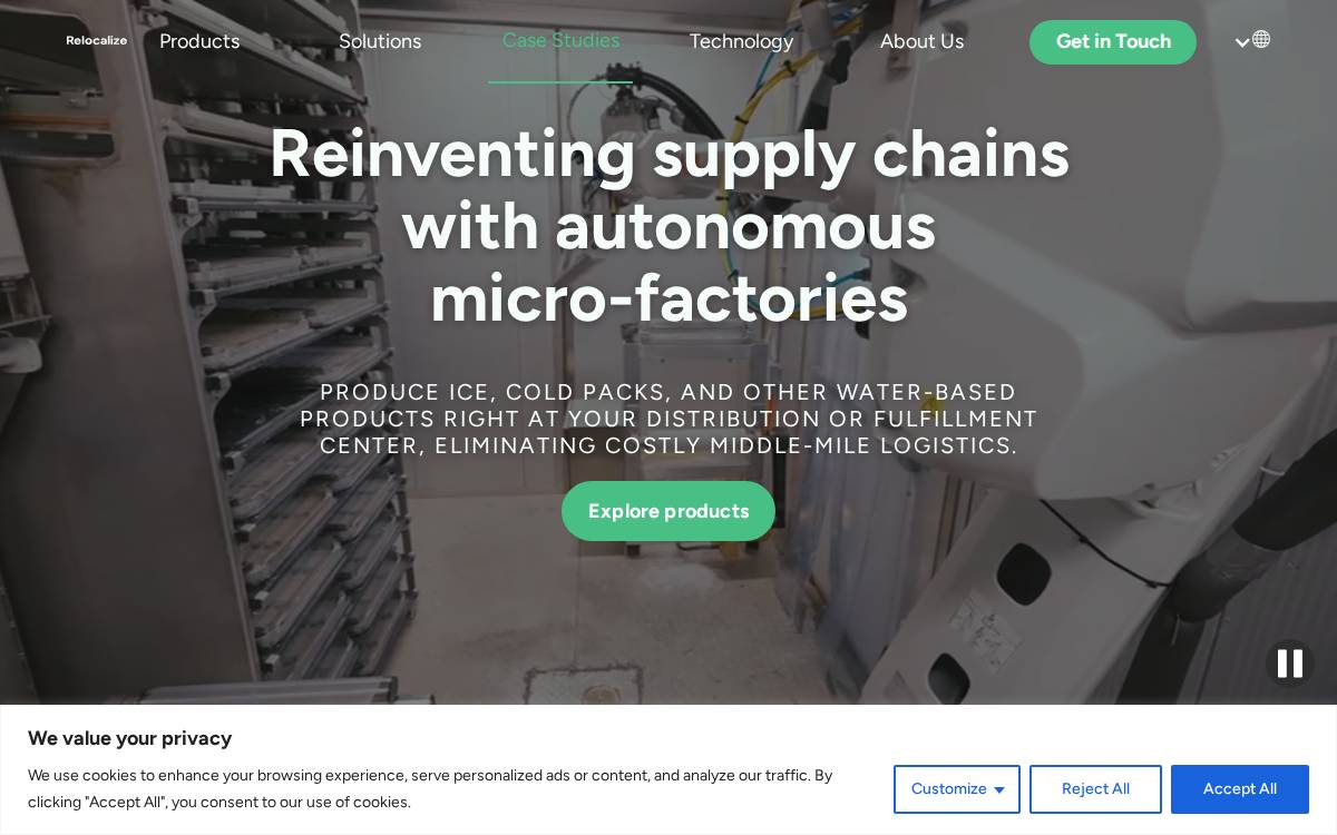 Relocalize website preview
