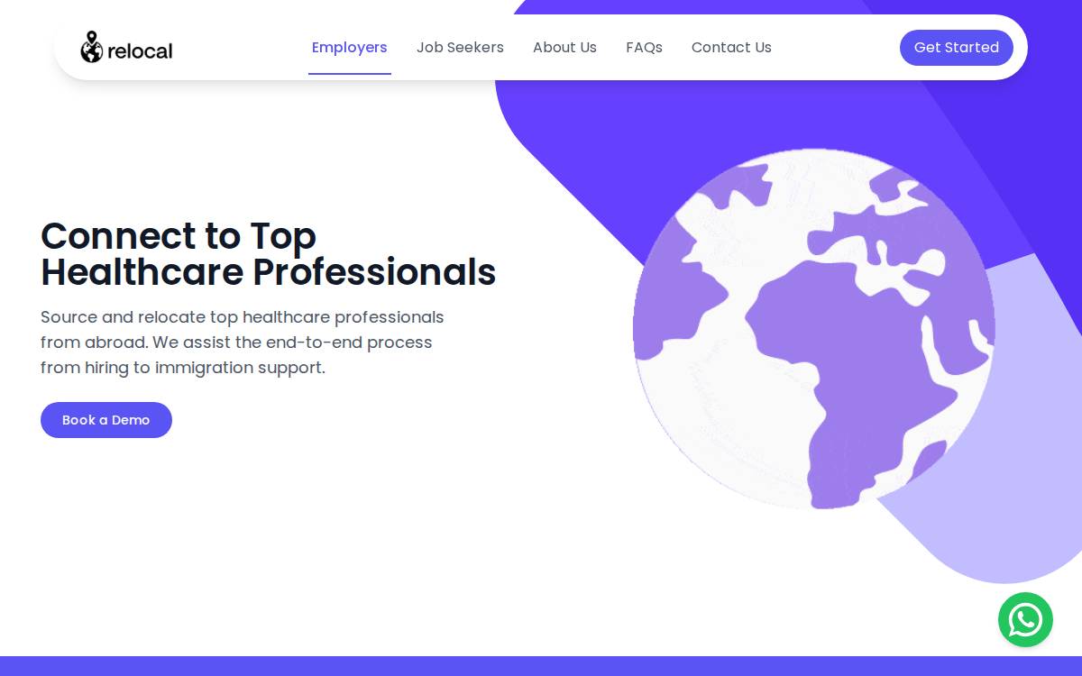 Relocaljobs website preview