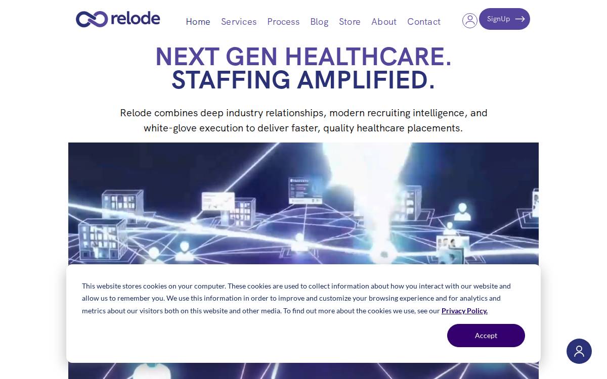 Relode website preview