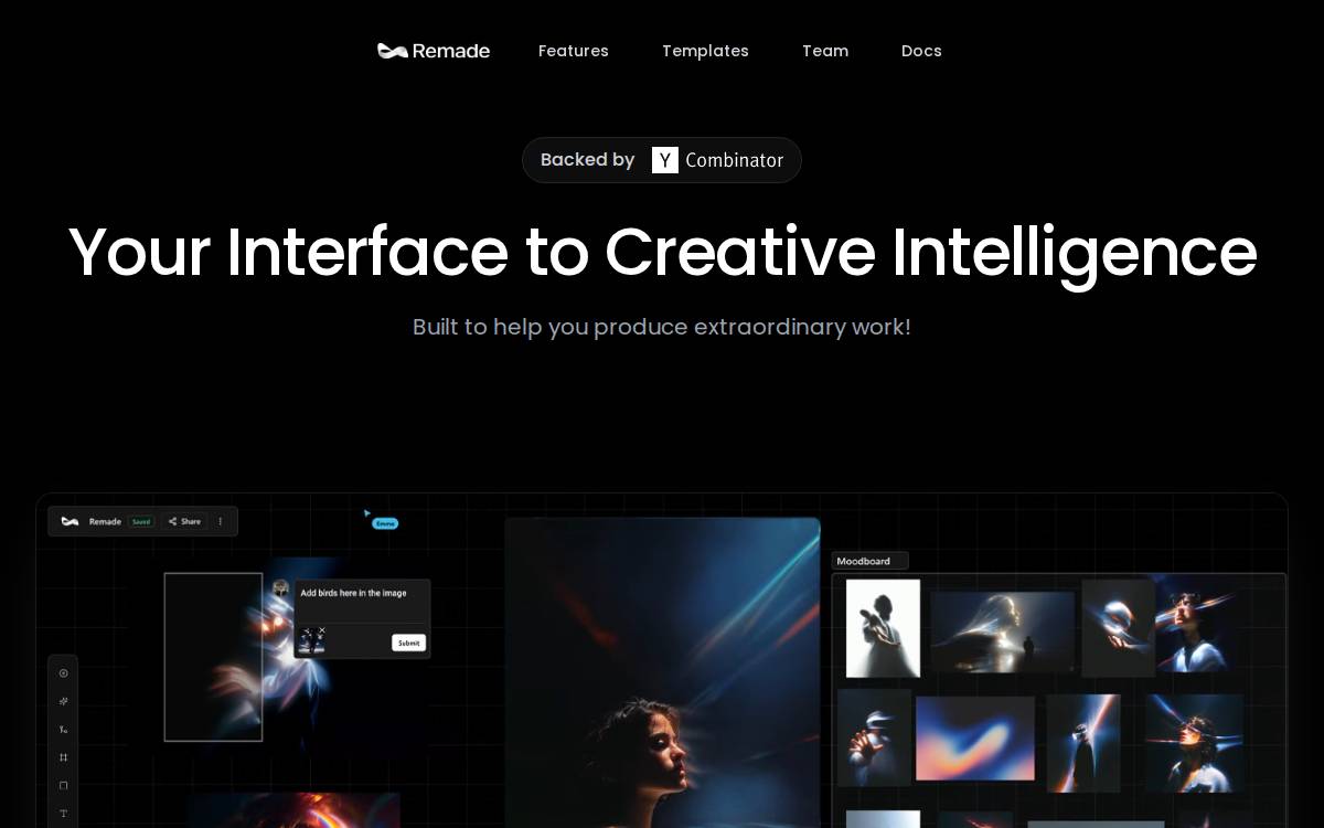 Remade website preview