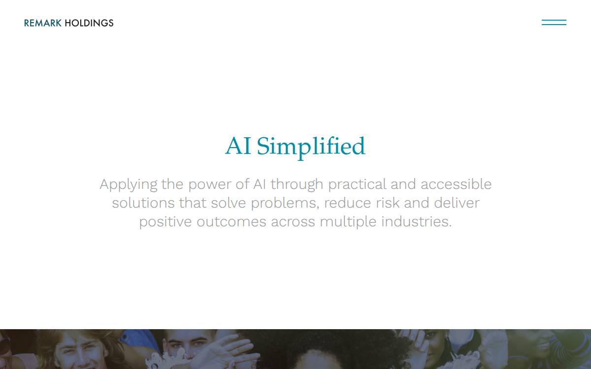 Remark Holdings website preview