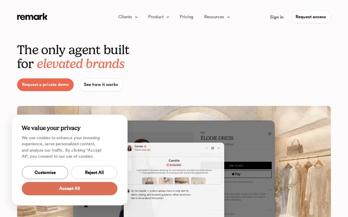 Remark website preview