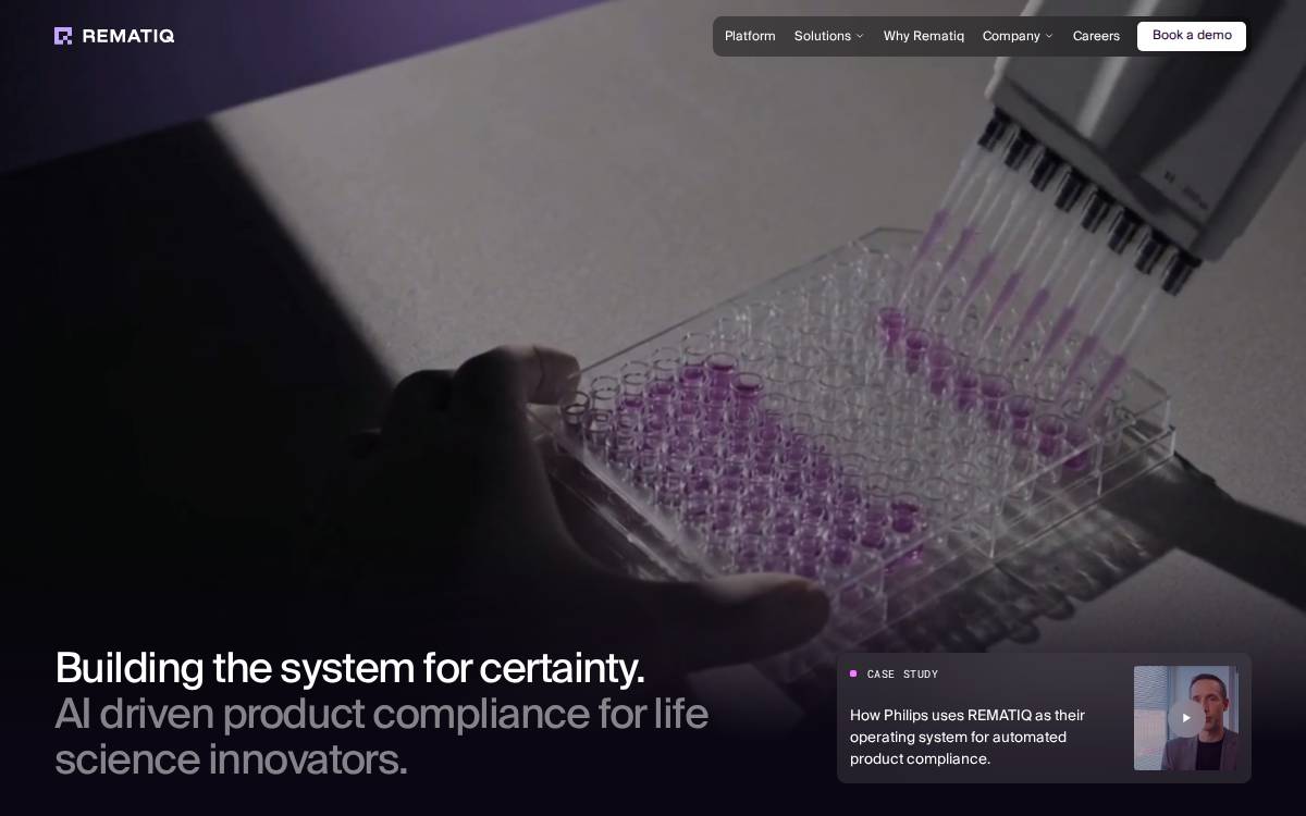 Rematiq website preview