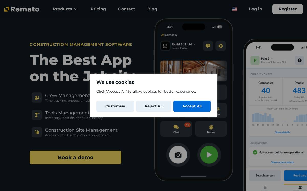 Remato website preview