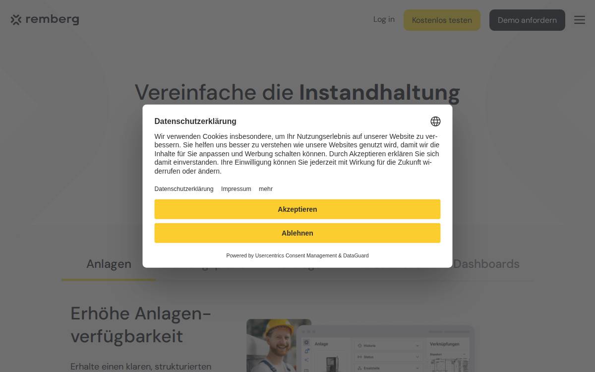 Remberg website preview