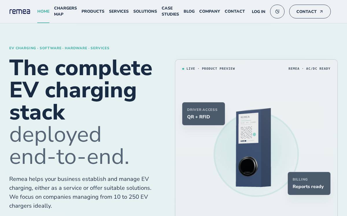 Remea website preview