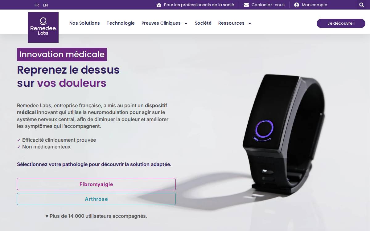 Remedee Labs website preview