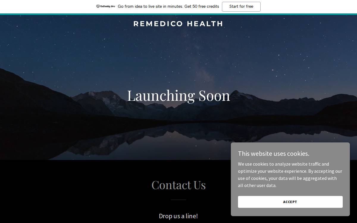 Remedico Health website preview