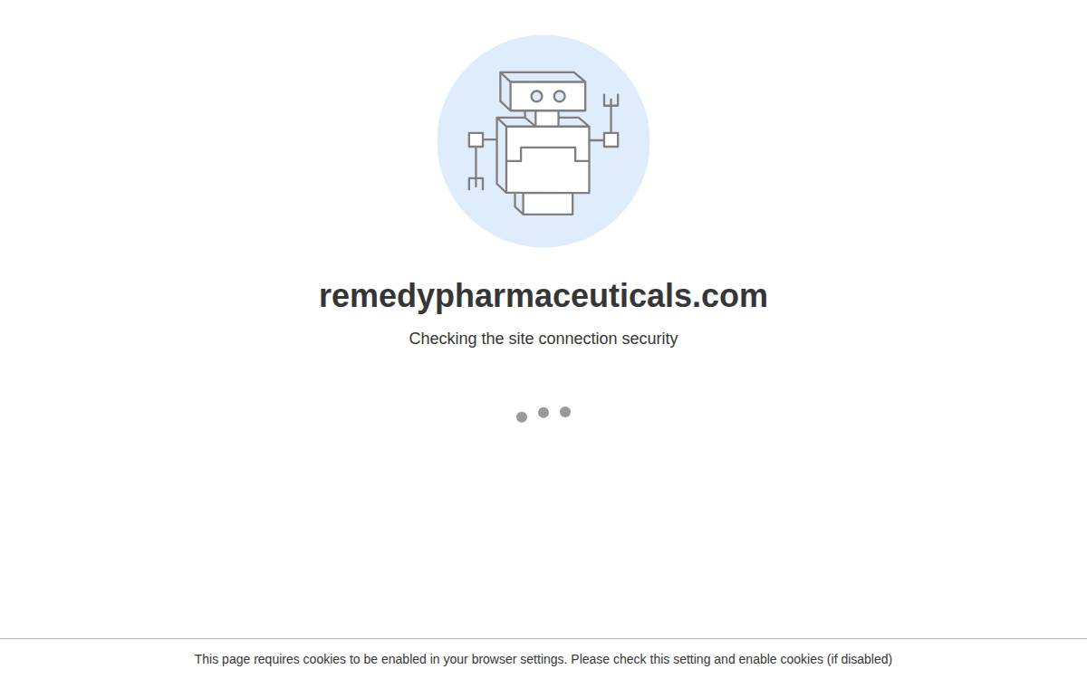 Remedy Pharmaceuticals website preview