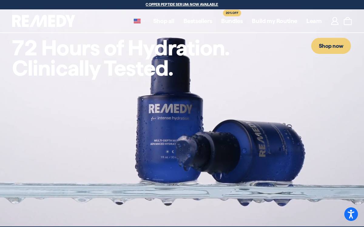 Remedy Science website preview