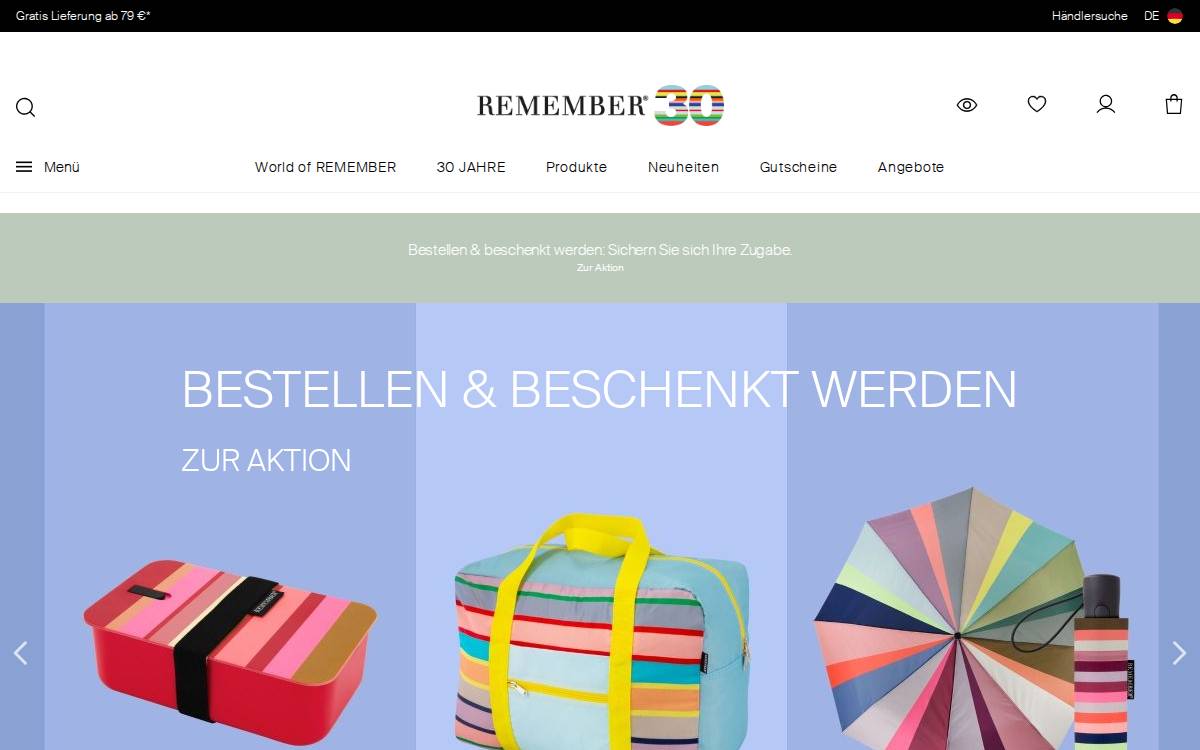 REMEMBER website preview