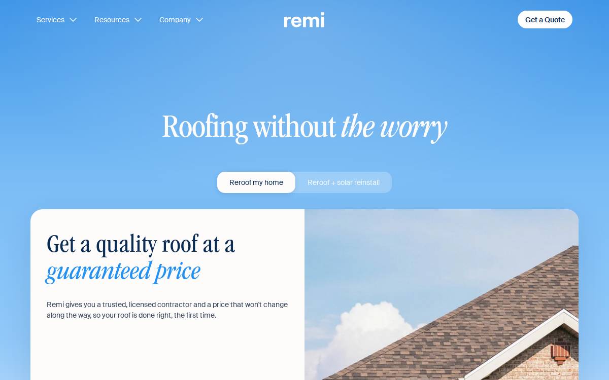 Remi website preview