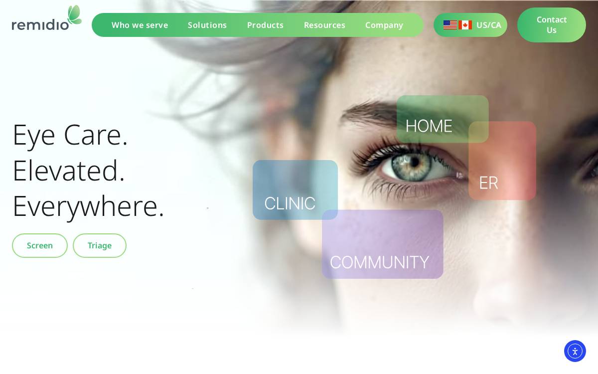 Remidio website preview