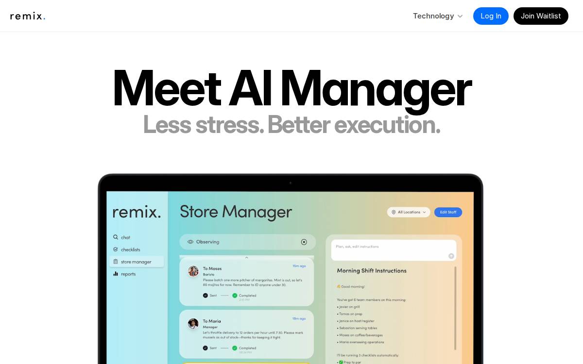 Remix website preview
