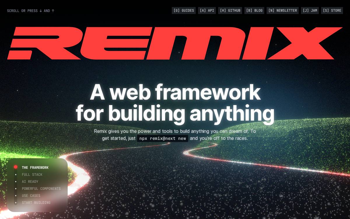 Remix website preview