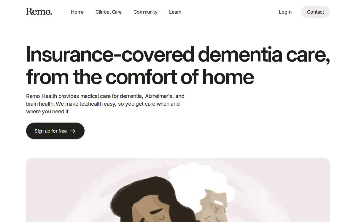 Remo Health website preview
