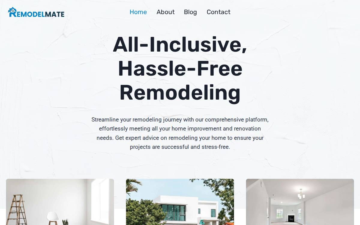 RemodelMate website preview