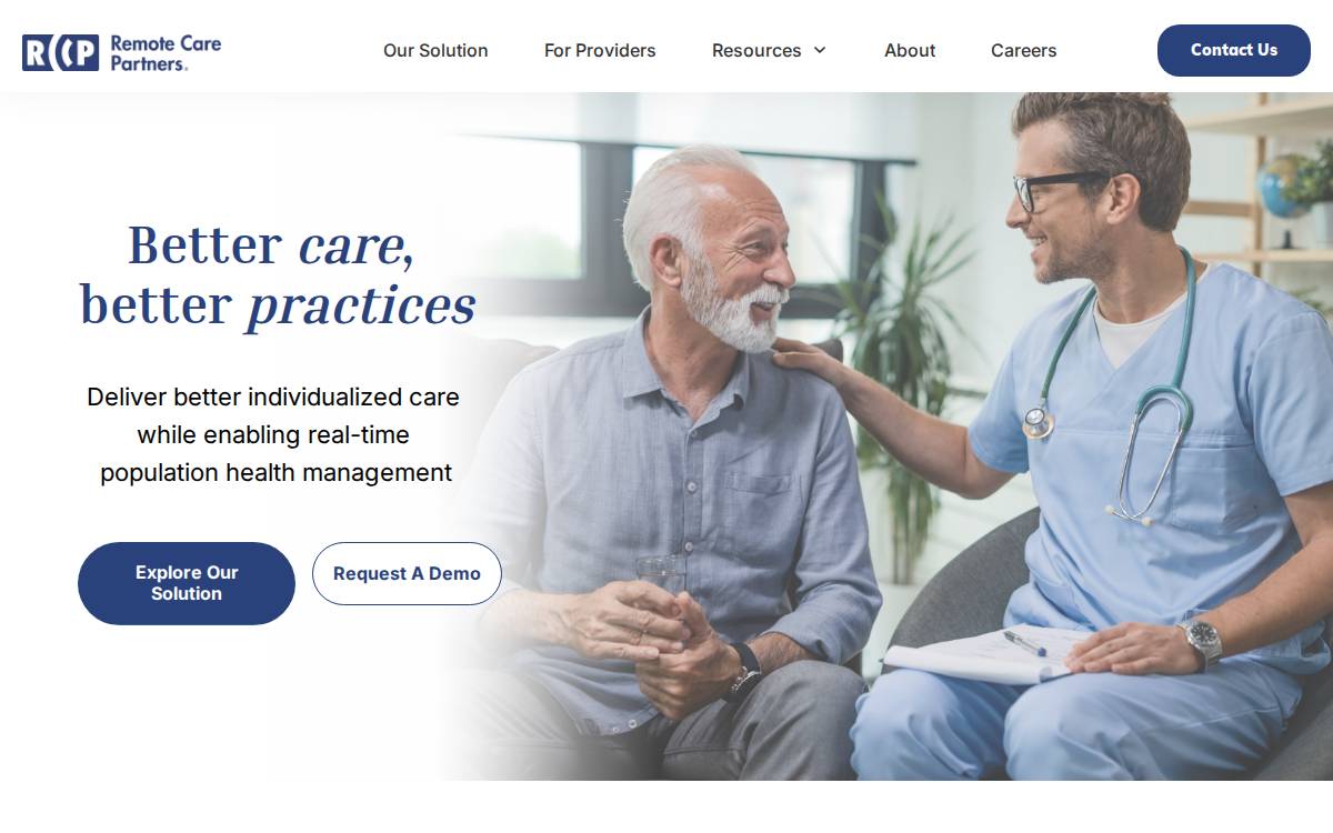 Remote Care Partners website preview
