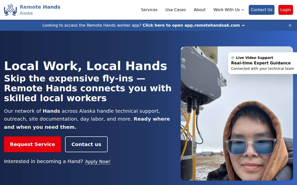 Remote Hands website preview