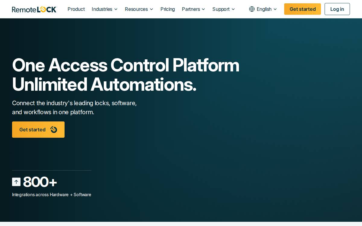 RemoteLock website preview