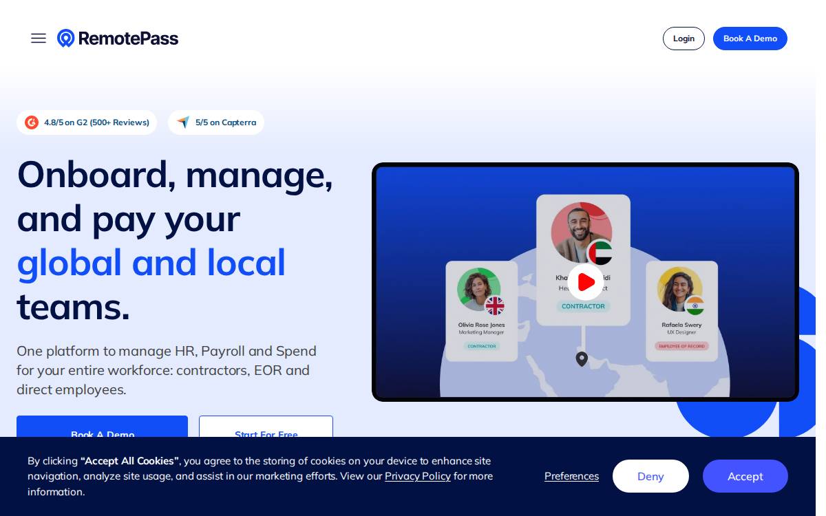 RemotePass website preview