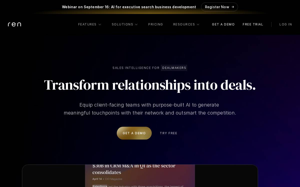 Ren website preview