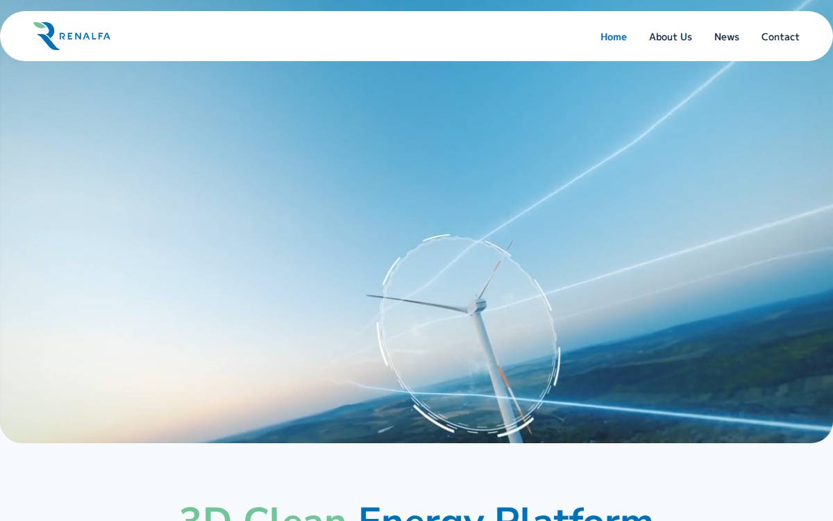 Renalfa Power Clusters website preview