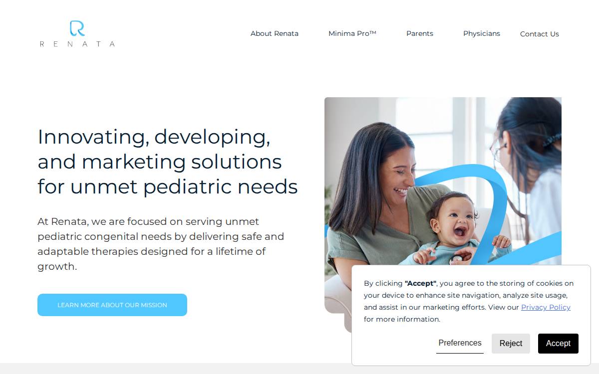 Renata Medical website preview