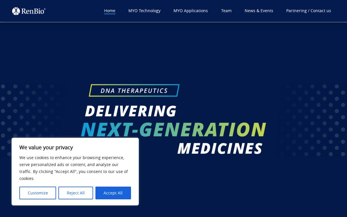 RenBio website preview
