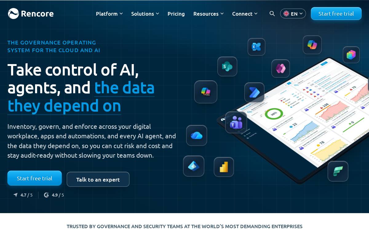 Rencore website preview