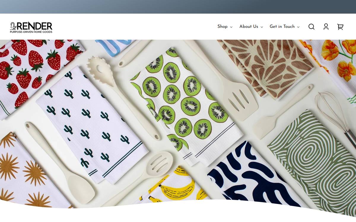 Rendergoods website preview