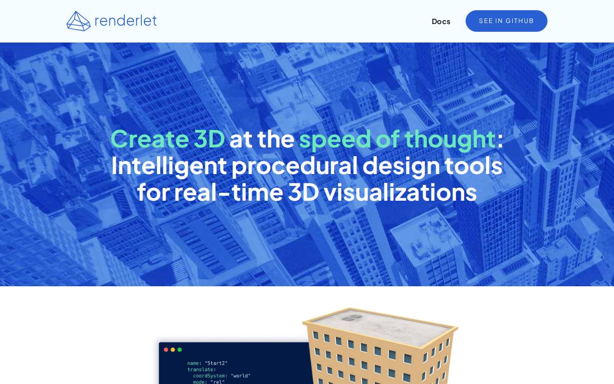 renderlet website preview