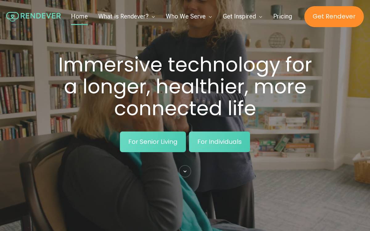 Rendever website preview