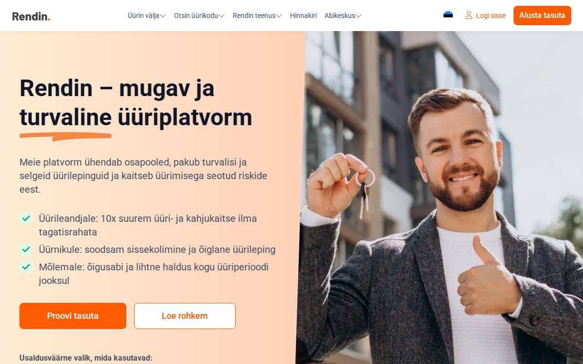 Rendin website preview