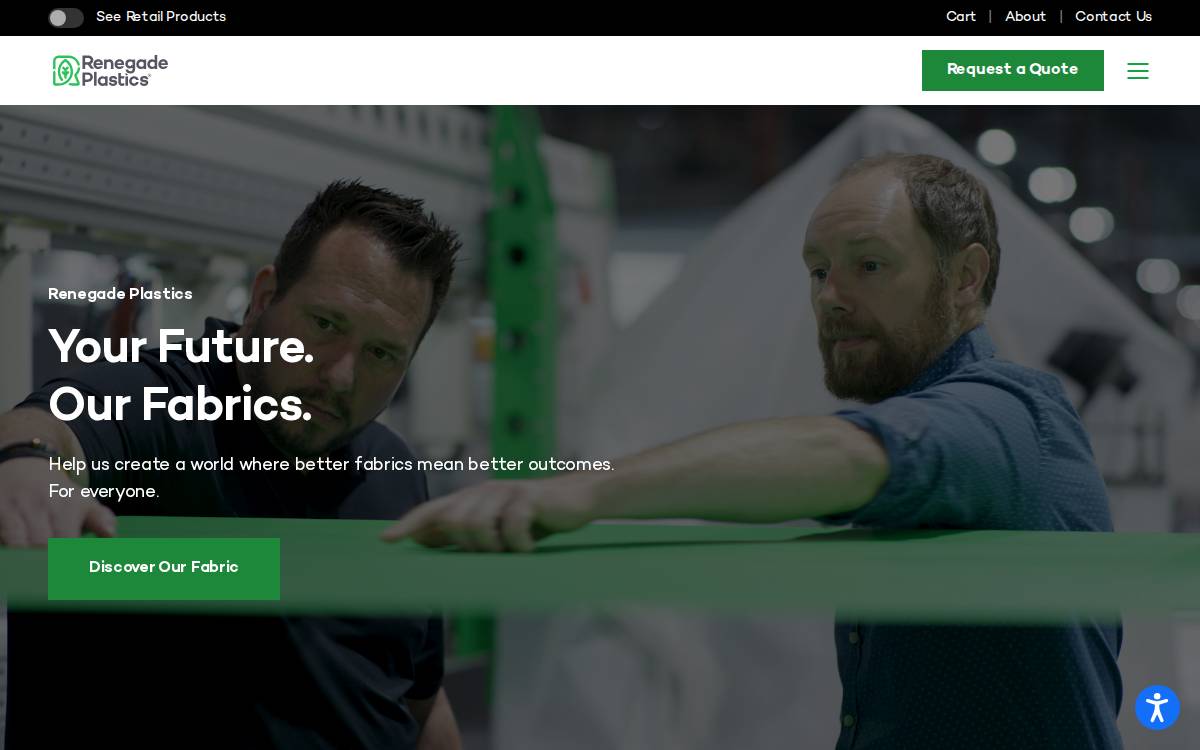 Renegade Plastics website preview