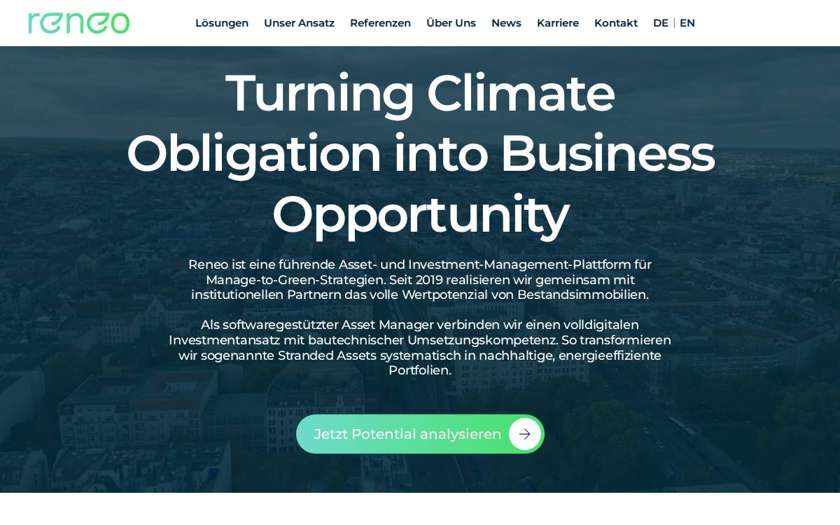 Reneo website preview