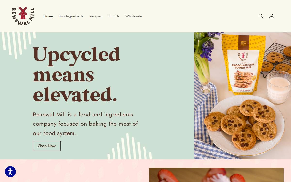 Renewal Mill website preview