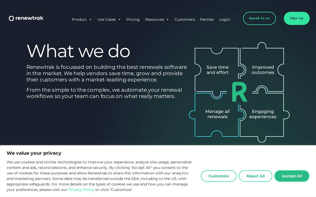 RenewTrak website preview
