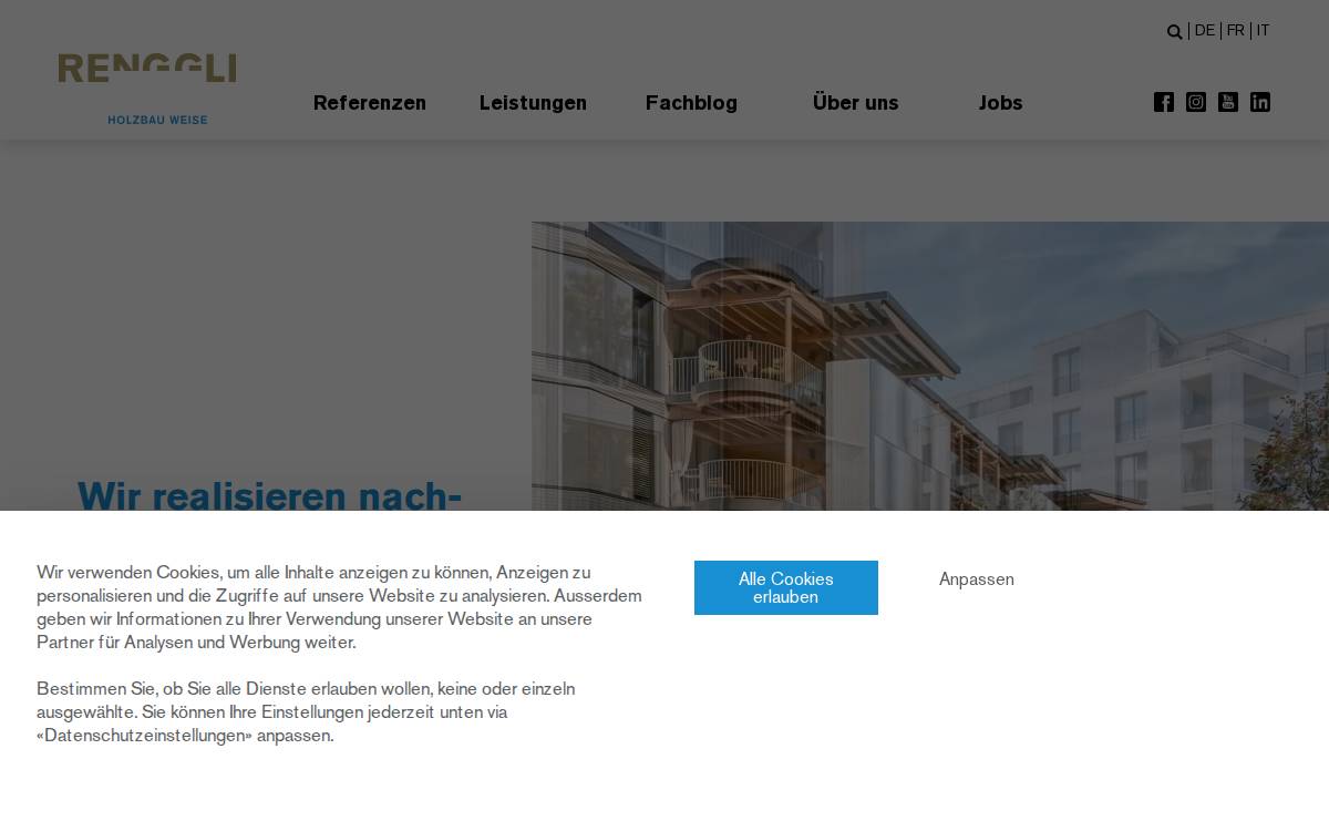 Renggli website preview