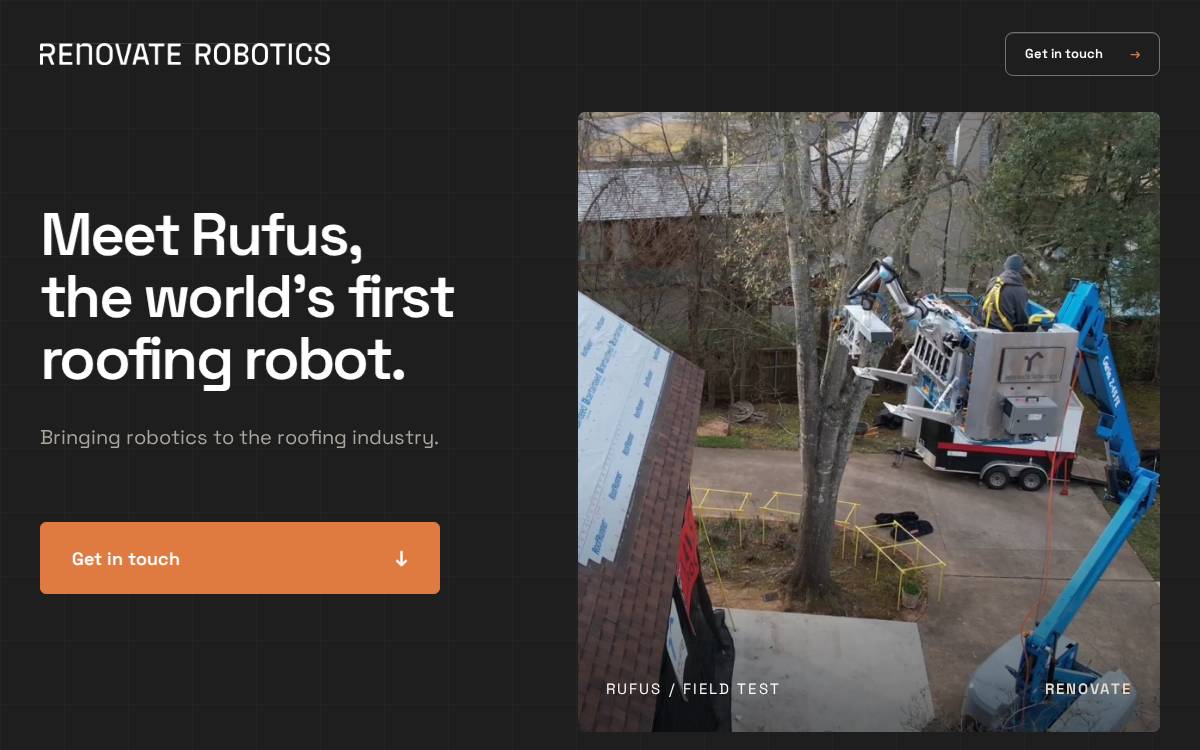 Renovate website preview