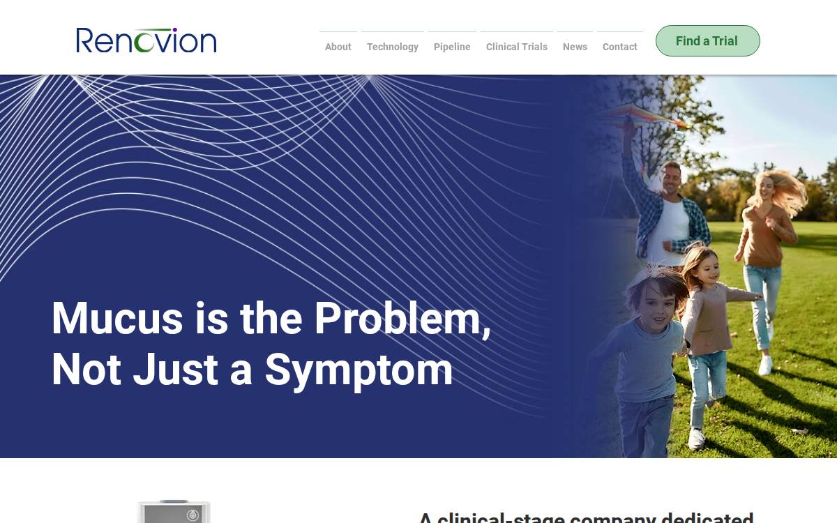 Renovion website preview