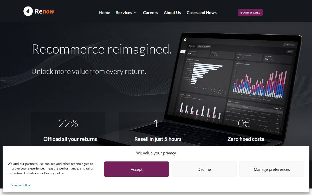 Renow website preview