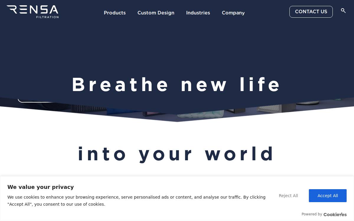 Rensa website preview
