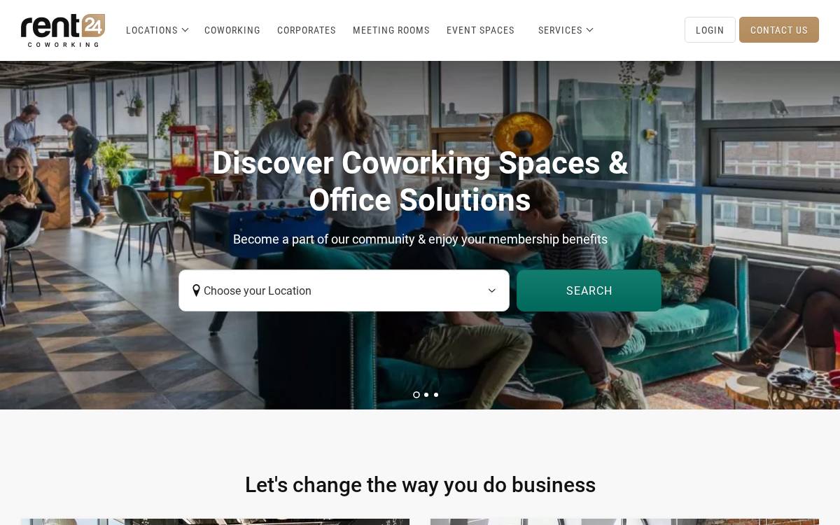 rent24 website preview