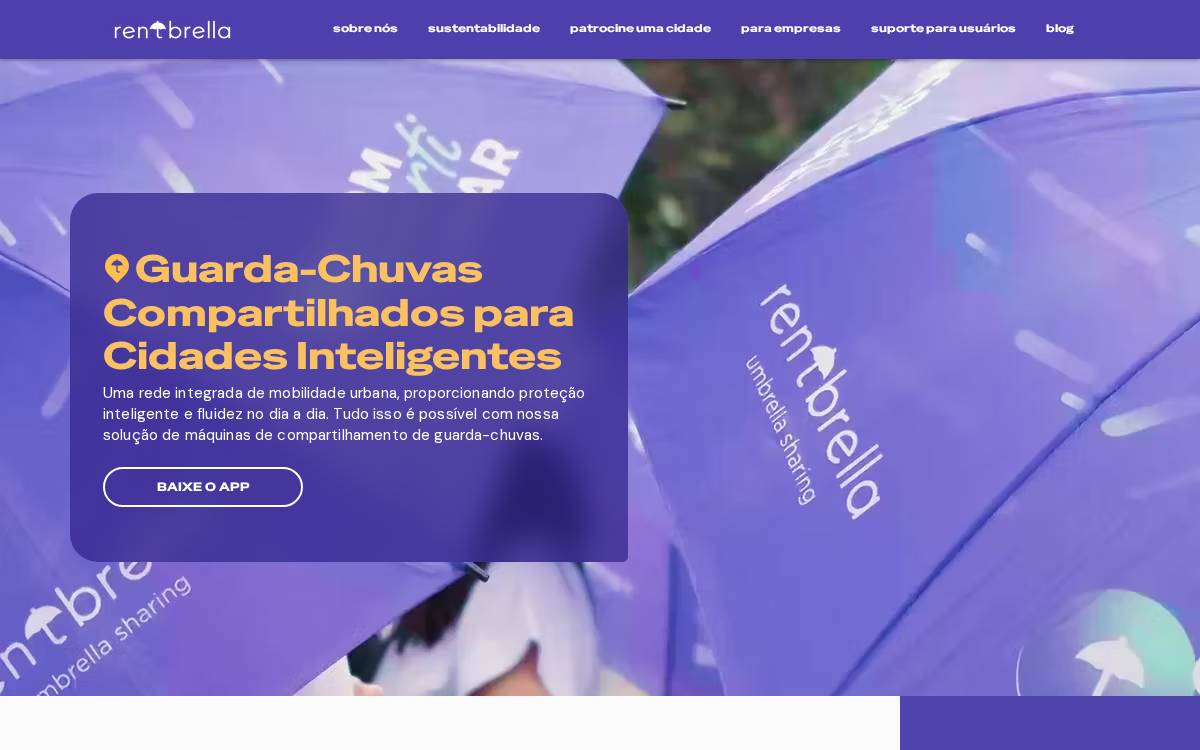 Rentbrella website preview
