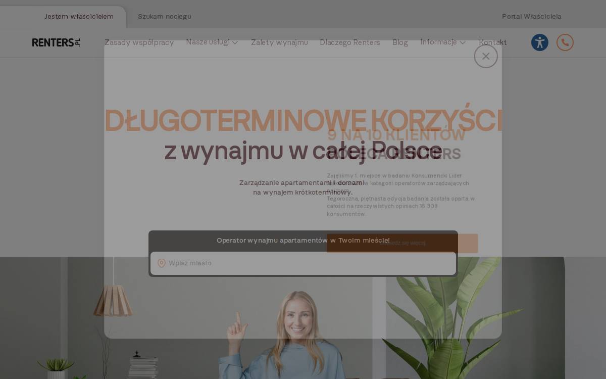 Renters website preview